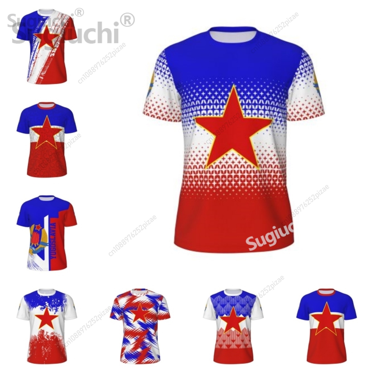 Badminton Jersey - 2025 New Yugoslavia 3D Printing Flag