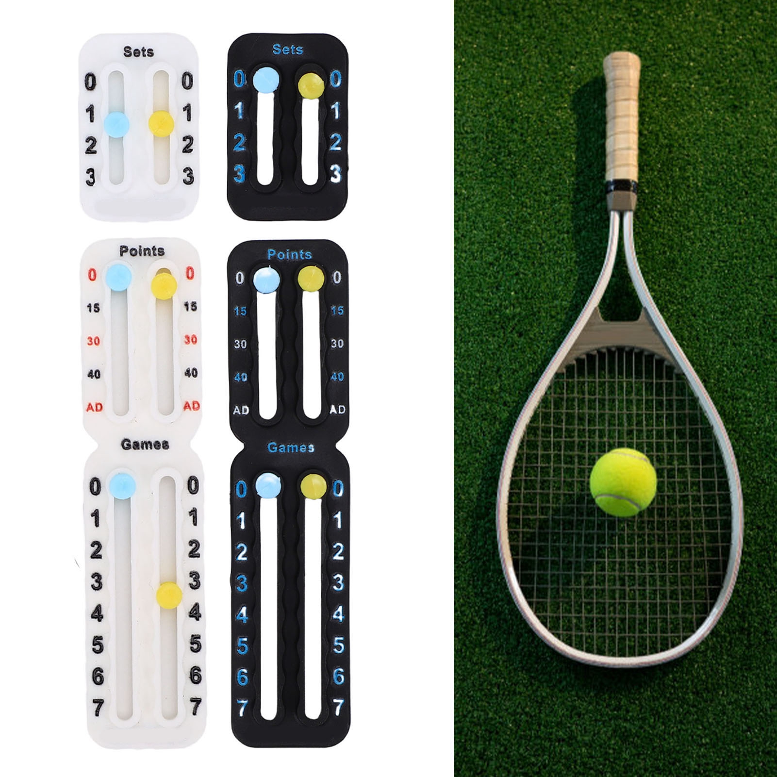 Tennis Score Keeper for Racket - Badminton Score reseña y precio
