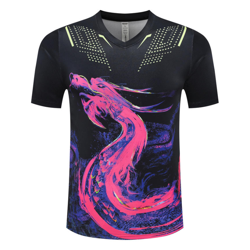 Dragon Men's Table Tennis T-Sh - Badminton Jersey reseña y precio