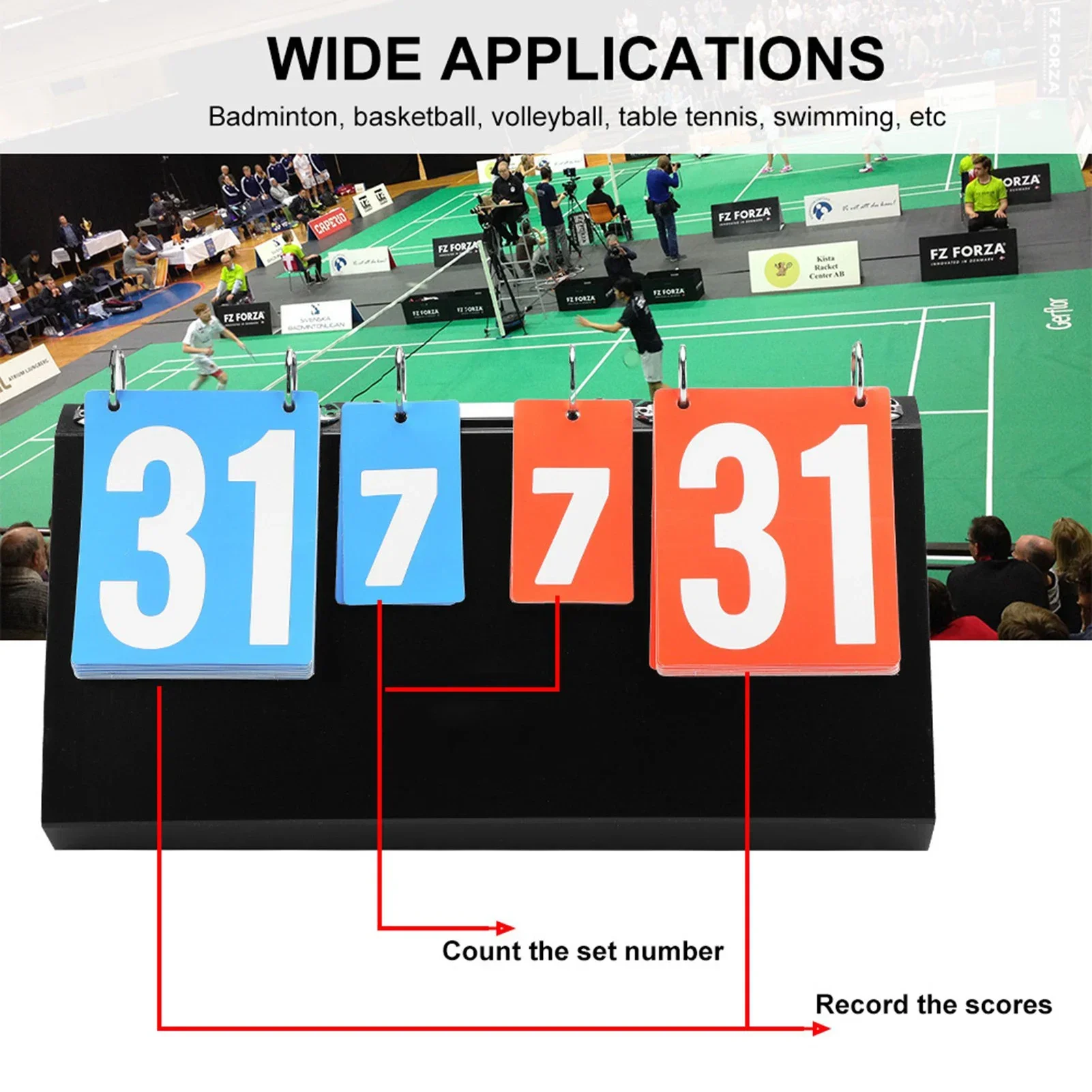 4 Digit Sports Competition Sco - Badminton Score reseña y precio