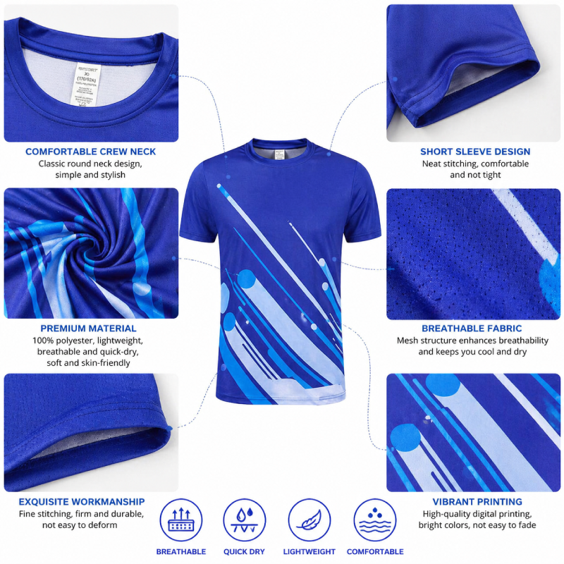 Men Badminton Shirt Quick Dry  - Badminton Jersey reseña y precio