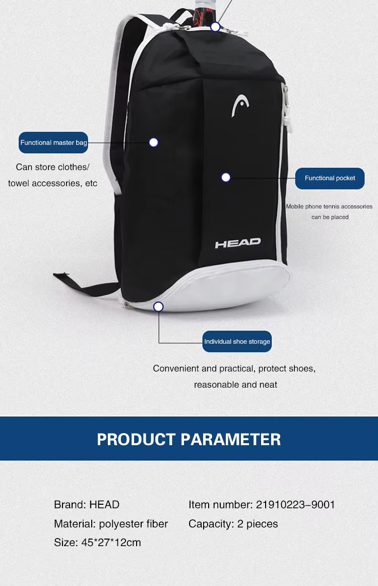HEAD Tennis Racket Bag Large C - Badminton Rules reseña y precio