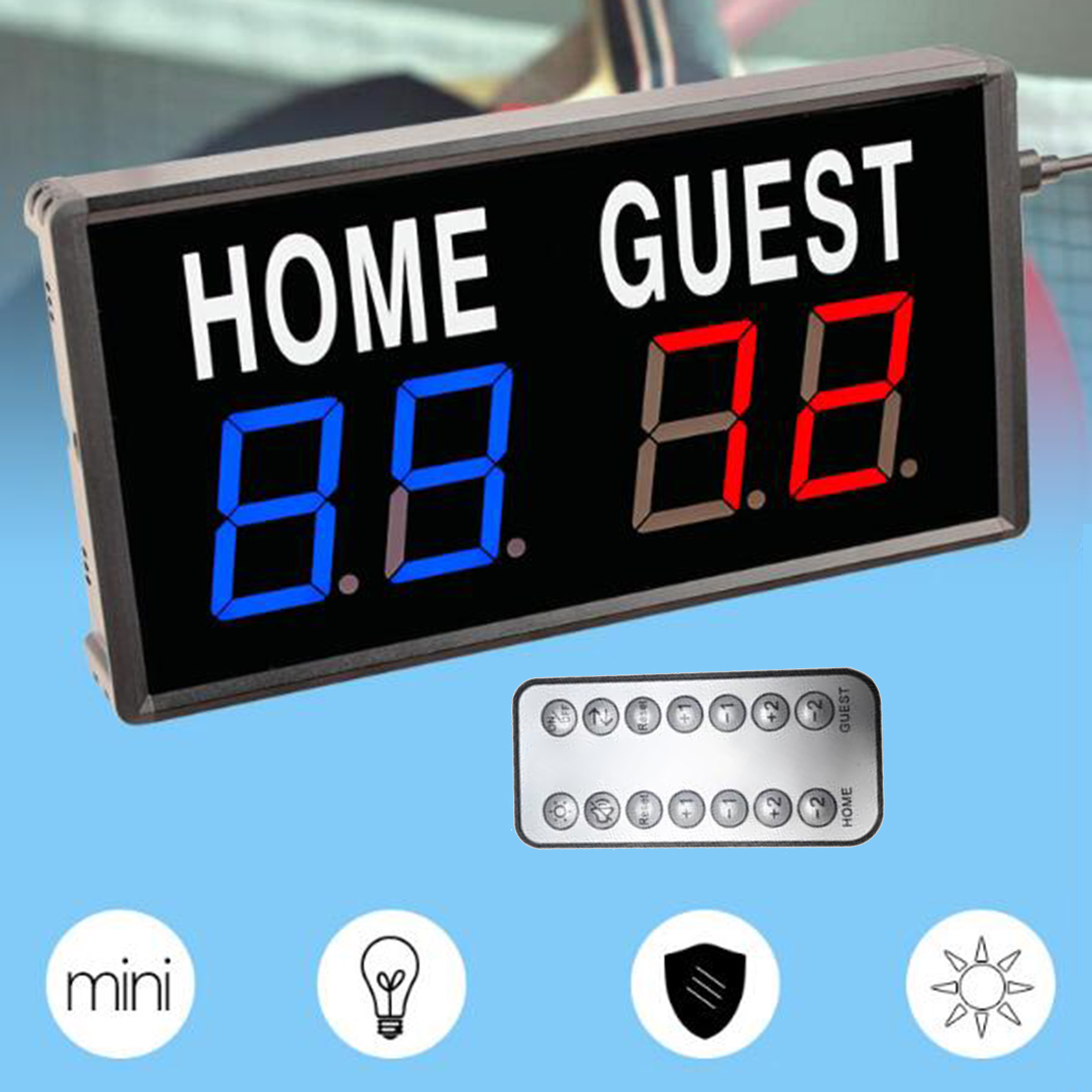 Digital Scoreboard LED Scoring - Badminton Score reseña y precio